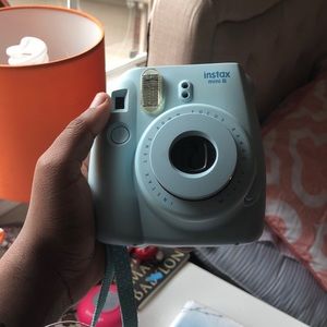 Baby blue Poloraid Camera
